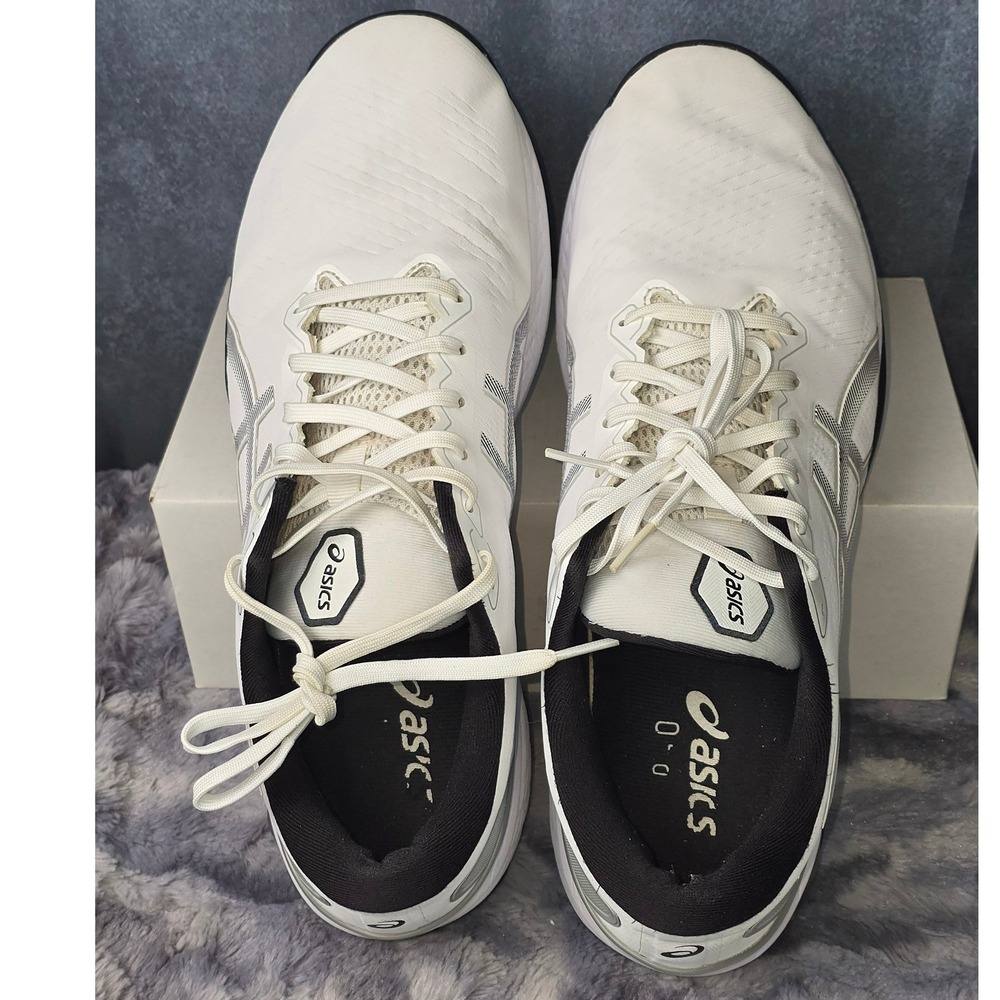 Asics Gel-Kayano Ace 2 Golf Shoes White Silver Spikeless Mens 11.5 1111A243 - Picture 4 of 8